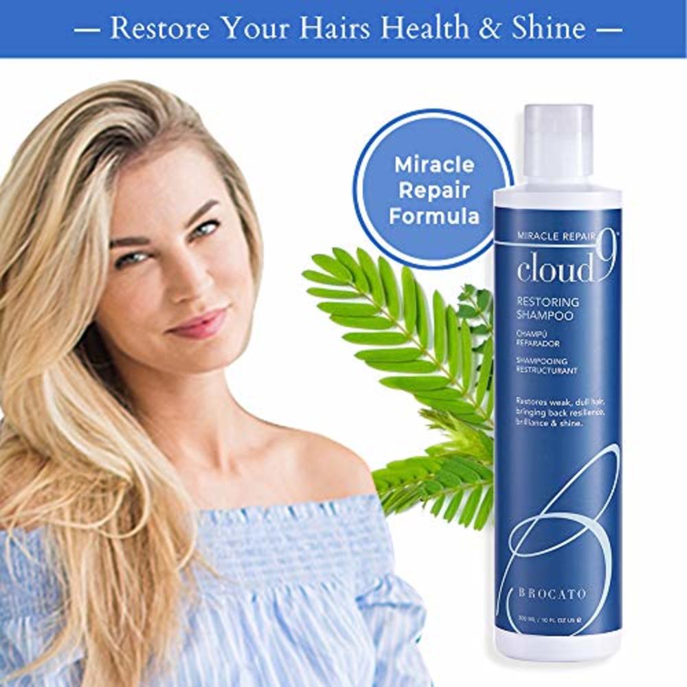 Brocato Cloud 9 Restoring Shampoo by Beautopia Hair: Miracle Repair Moisturizing & Revitalizing Shampoo - 10 oz