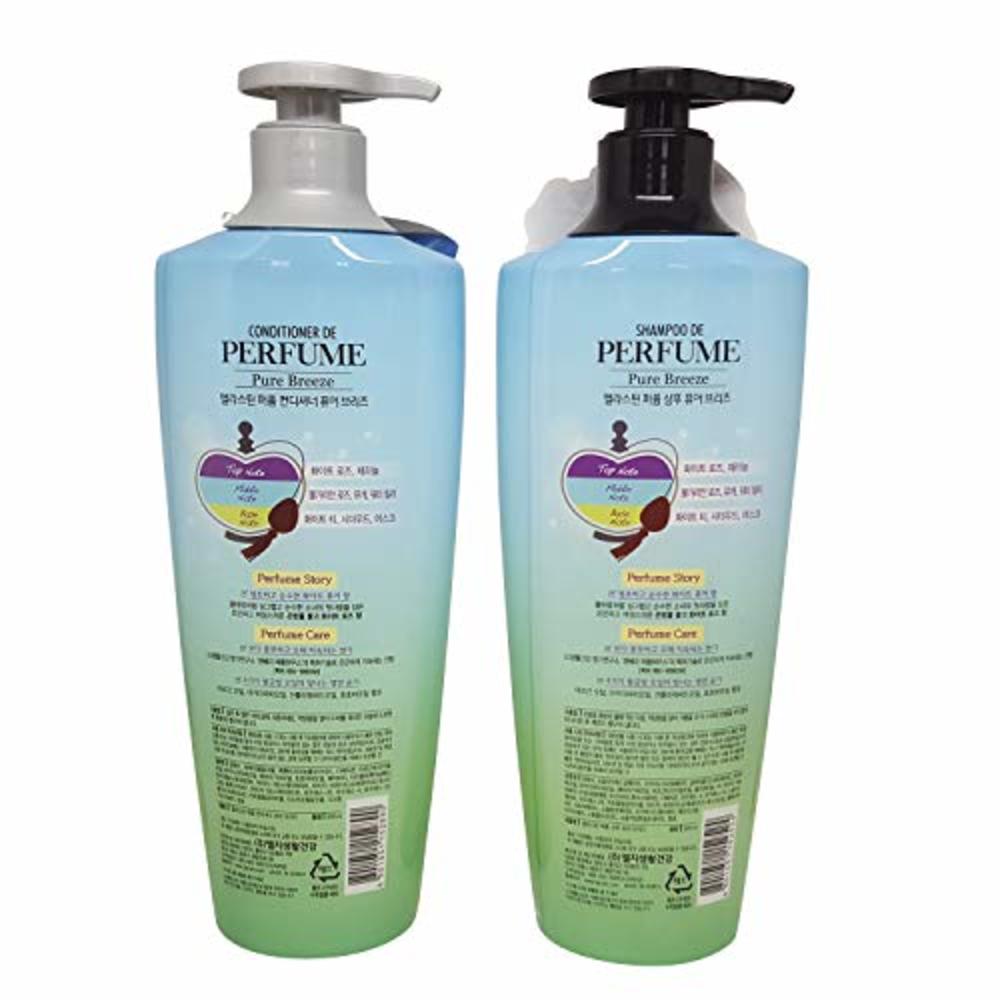 Elastine Perfumed Pure Breeze Hair Shampoo+Conditioner Set 600mlx2