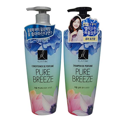 Elastine Perfumed Pure Breeze Hair Shampoo+Conditioner Set 600mlx2