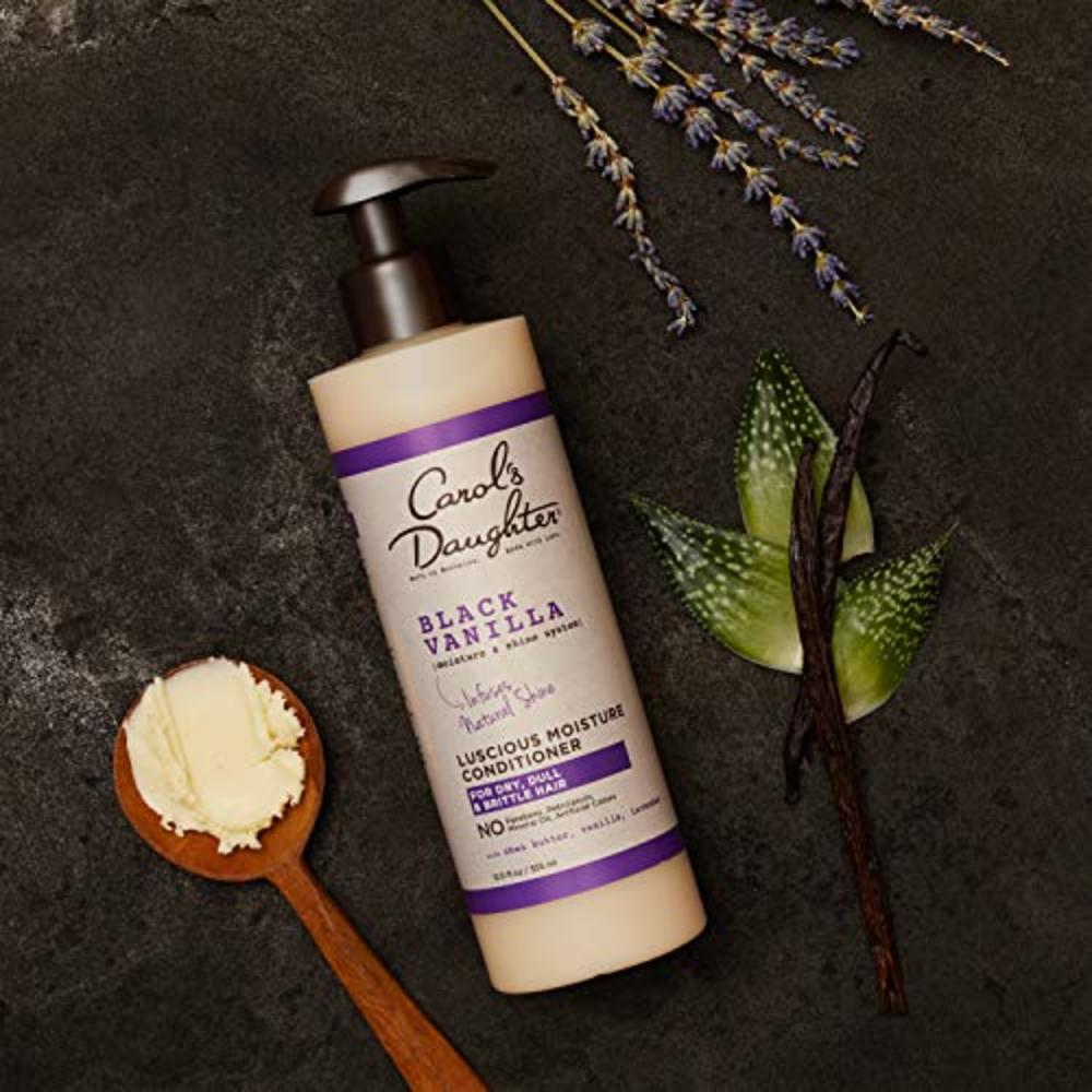 Carols Daughter Carol’s Daughter Black Vanilla Moisture and Shine Shampoo and Conditioner Set For Dry Hair and Dull Hair, Sulfate Free Shampoo a