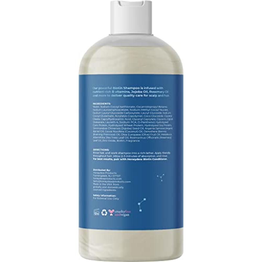 Maple Holistics Volumizing Biotin Shampoo for Thinning Hair - Thin Hair Shampoo with Biotin Keratin and Essential Oils for Hair Care - Potent Bi