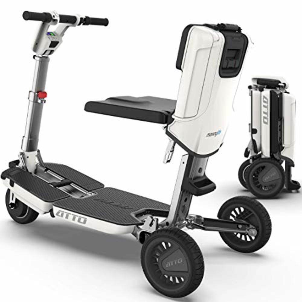 Fabel Hospital Isbjørn MOVINGLIFE ATTO Folding Mobility Scooter by Moving Life, Full-Size Portable  Electric Scooter for Adults, Lightweight Lithium Battery, Airli