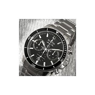 Bulova Marine Star Chronograph Mens Watch, Stainless Steel , Silver-Tone  (Model: 96B272)