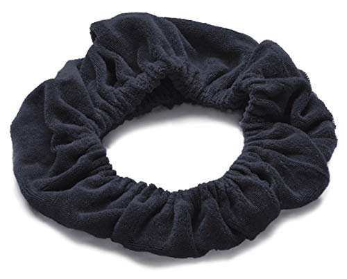 Tassi TASSI (Black) Hair Holder Head Wrap Stretch Terry Cloth, The