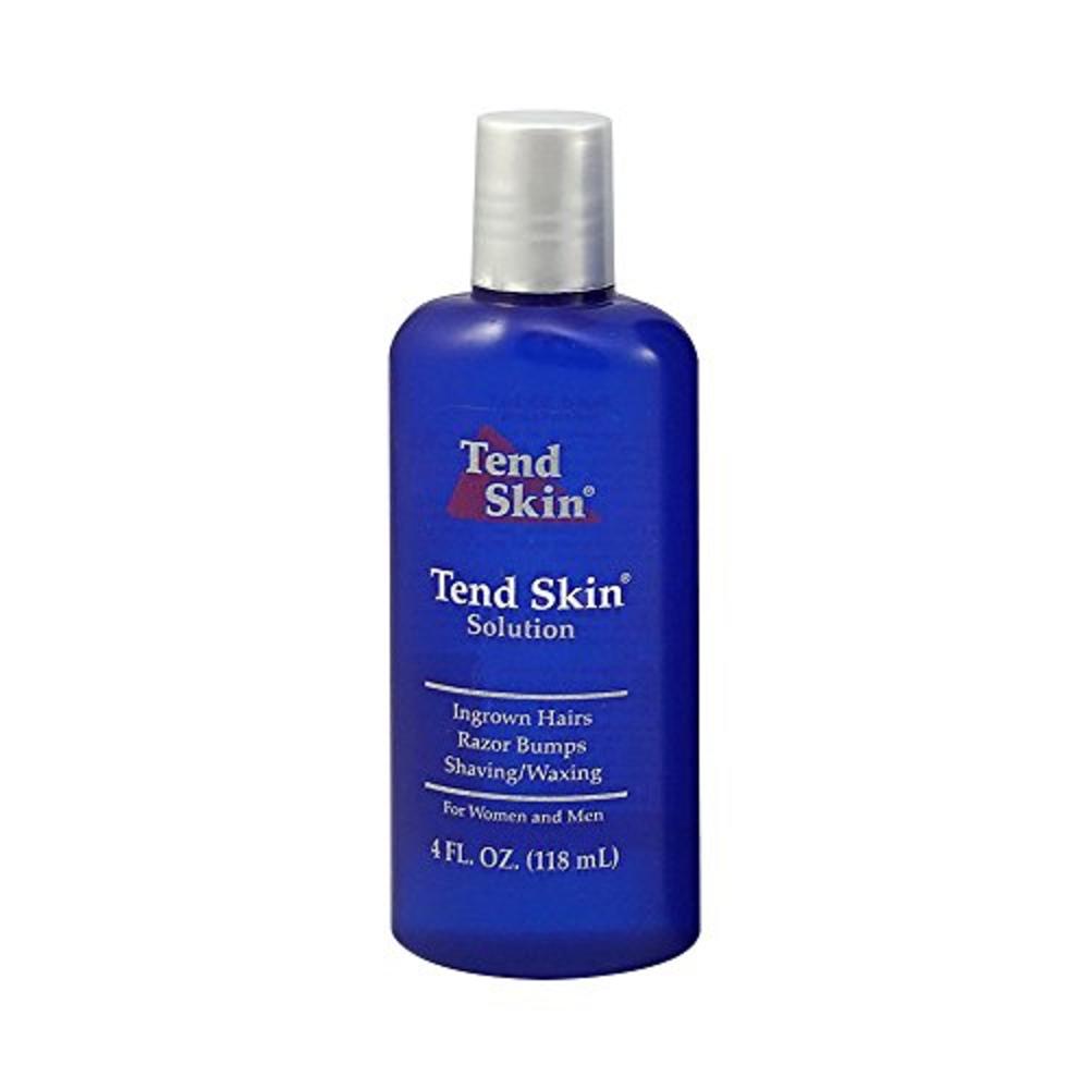 Tend Skin Womens AfterShave/Post Waxing Solution for Ingrown Hair, Razor Bumps and Razor Burns, 4 ounce, Blue
