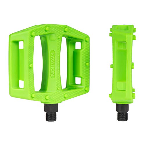 Fyxation Gates BMX Platform Pedal, Green, Standard