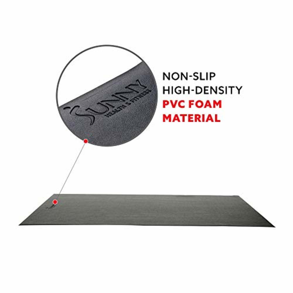 Sunny Health & Fitness Foam Fitness Equipment Floor Mat - NO. 083, Black,,Large
