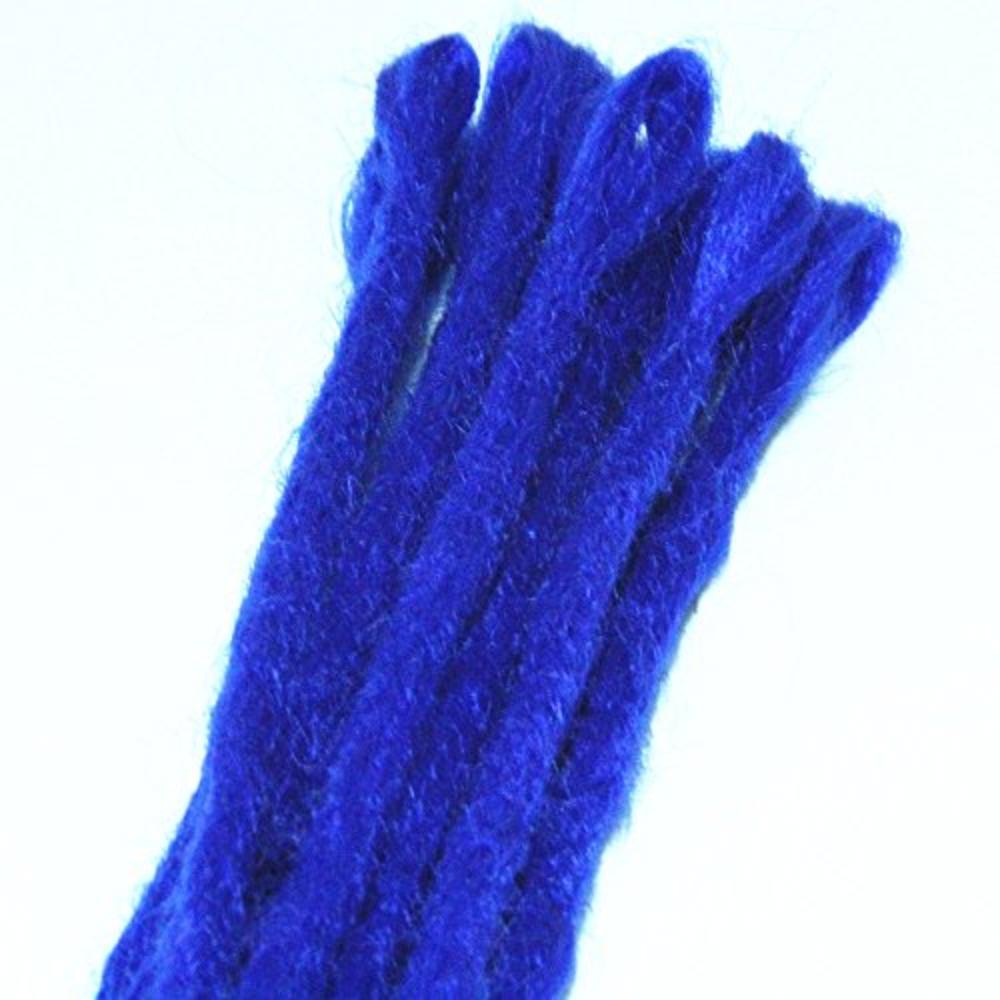 Aosome 20 Inch/20pcs Crochet Dreadlocks Extensions Mixed Blue Color All Handmade Synthetic Hair Extensions,10pcs Blue plus 10pcs