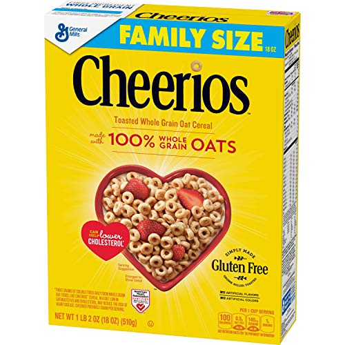 Cheerios, Gluten Free, Cereal with Whole Grain Oats, 18 oz