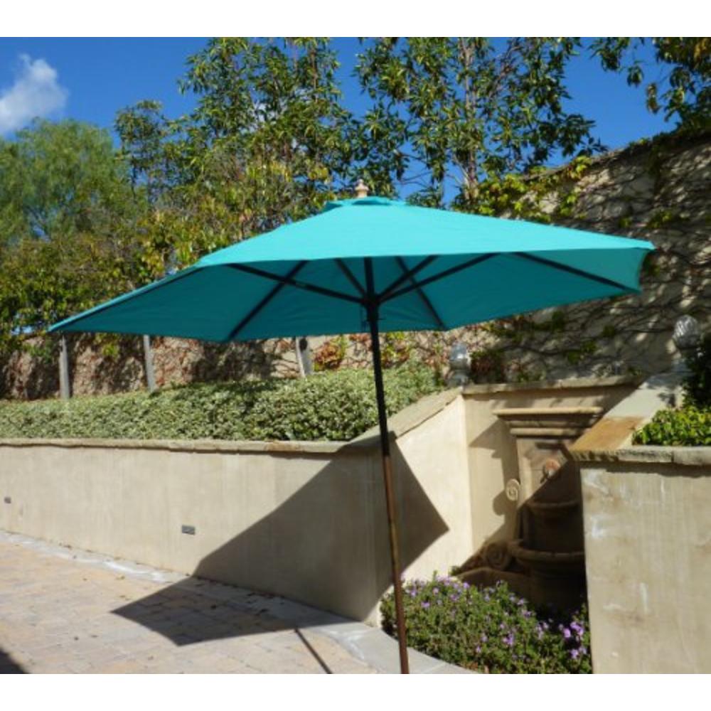 Formosa Covers 9ft Umbrella Replacement Canopy 6 Ribs in Turquoise Olefin (Canopy Only)