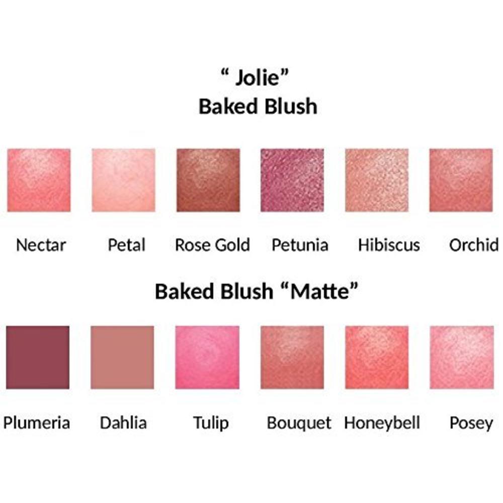 JOLIE. IMPECCABLE ME Jolie Radiant Marbleized Baked Blush Blusher Cheek Color - Silky Smooth - Bouquet (Matte)