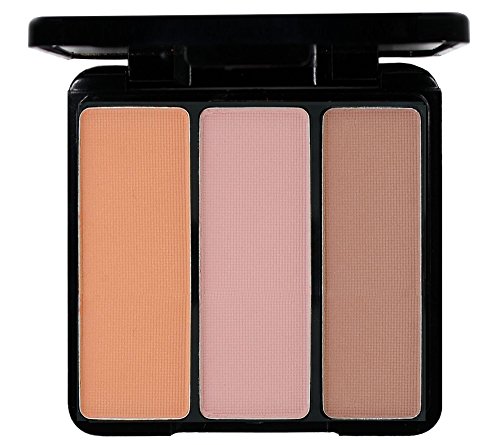 EVE PEARL Blush Trio Blush Palette Everyday Natural Looking Long Lasting Makeup Vitamin E Skincare- Sunny Cheeks