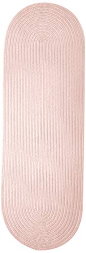 Colonial Mills 2' x 5' Pink Braided Area Rug Runner