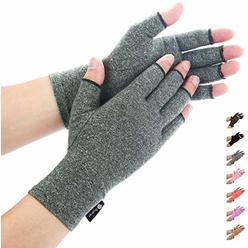Duerer Arthritis Compression Gloves Women Men for RSI, Carpal Tunnel, Rheumatiod, Tendonitis, Fingerless Gloves for Computer Typ