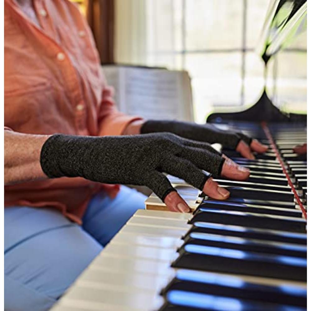 ComfyBrace Comfy Brace Arthritis Hand Compression Gloves – Comfy Fit, Fingerless Design, Breathable & Moisture Wicking Fabric – Alleviate R