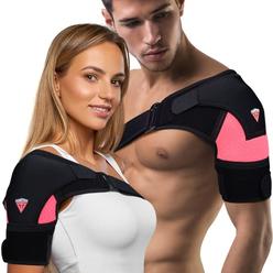 FIGHTECH Shoulder Brace for Torn Rotator Cuff | Shoulder Pain Relief, Support and Compression | Sleeve Wrap for Shoulder Stability and Re