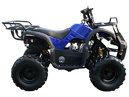 Motor HQ 125cc ATV Fully Automatic Four Wheelers 4 Stroke Engine 7" Tires Quads for Kids Blue