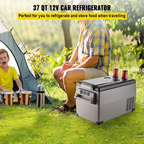 VBENLEM 12 Volt Refrigerator 35L(37qt) Fast Cooling Portable Freezer with App Control(-4?~68?) Car Fridge with 12/24v DC & 110-2