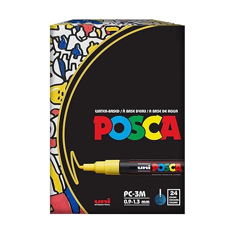 Uni Posca Marker Pen Set of 24