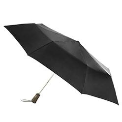 totes Titan Compact Travel Umbrella, Windproof, Waterproof, Auto Open/Close , Black