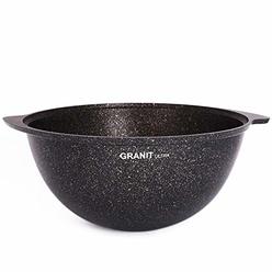 Books.And.More Aluminium Kazan Pot Kazan for Making Pilaf with Lid (non-stick coating) Wok with Lid (45 L)