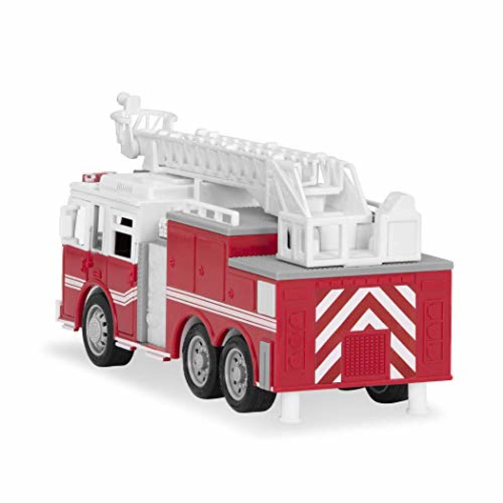 DRIVEN by Battat — Micro Fire Truck — Mini Red Toy Fire Truck with Lights & Sounds For Kids 3+ & Up