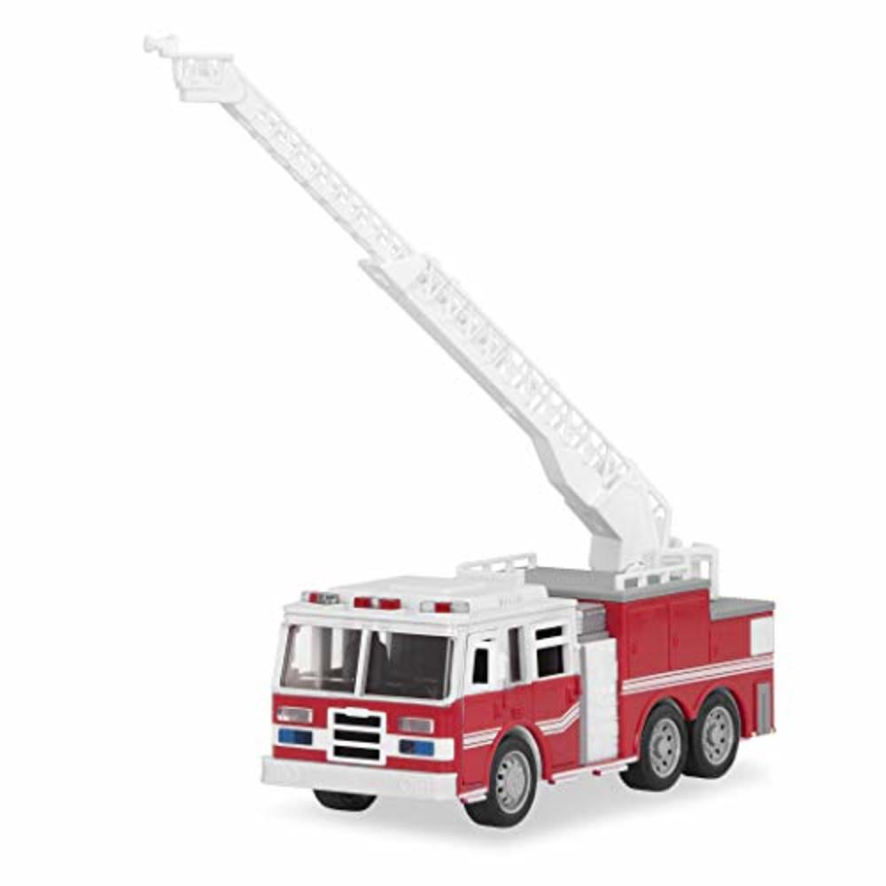 DRIVEN by Battat — Micro Fire Truck — Mini Red Toy Fire Truck with Lights & Sounds For Kids 3+ & Up