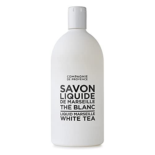 La Compagnie de Prov compagnie de Provence Savon de Marseille Extra Pure Liquid Soap - White Tea - 338 fl oz Plastic Bottle Refill