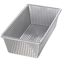 USA Pan Bakeware Aluminized Steel Loaf Pan, 1.25 Pound, Silver