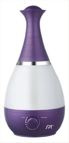 SPT Ultrasonic Humidifier with Frangrance Diffuser and Night Light (Violet)