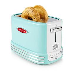 Nostalgia New And Improved Wide 2-Slice Toaster Perfect For Bread, English Muffins, Bagels, 5 Browning Levels, With Crumb Tray &