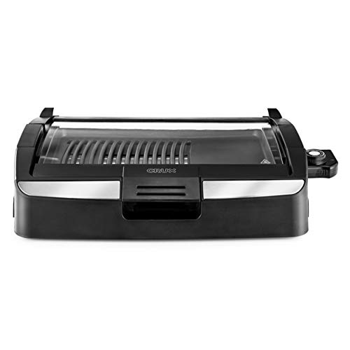 Crux Smokeless Indoor Bbq Grill With Viewing Window, Faster Preheat, Large 10