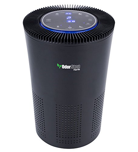 OdorStop OSAP5 HEPA Air Purifier for areas up to 1000 Sq Ft with H13 True HEPA Filter, Active Carbon, 5-Speed, Auto Mode, Sleep