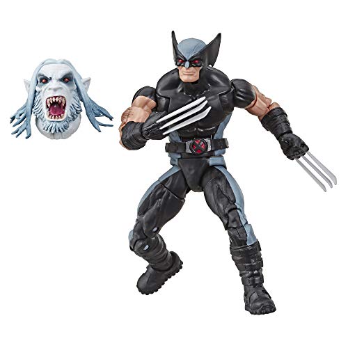 Disney Marvel Classic Hasbro Marvel Legends Series 6 Collectible Action Figure Wolverine Toy (X-Men/X-Force Collection) – With Wendigo