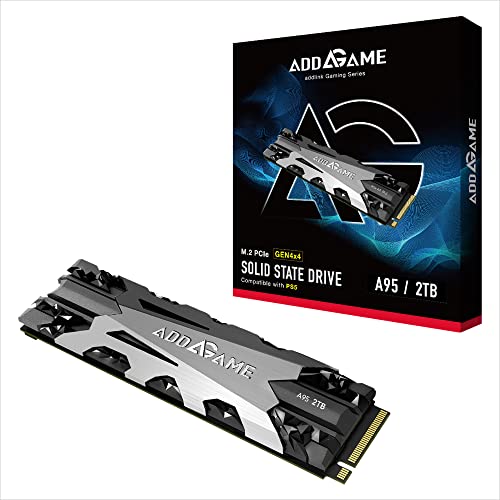 addlink Addgame PS5 Compatible A95 2TB 7400 MB/s Read Speed Internal Solid State Drive - M.2 2280 PCIe NVMe 1.4 Gen4X4 3D TLC NA