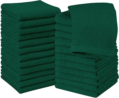Utopia Towels cotton Washcloths Set - Pack of 24 - 100% Ring Spun cotton, Premium Quality Flannel Face cloths, Highly Absorbent 