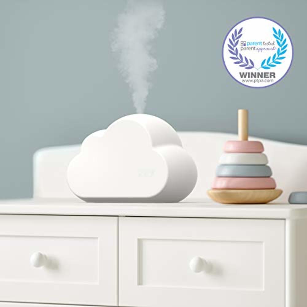 Pure Enrichment MistAire Cloud - Ultrasonic Cool Mist Humidifier Lasts Up to 24 Hours, 8-Color Night Light for Child or Baby, Va