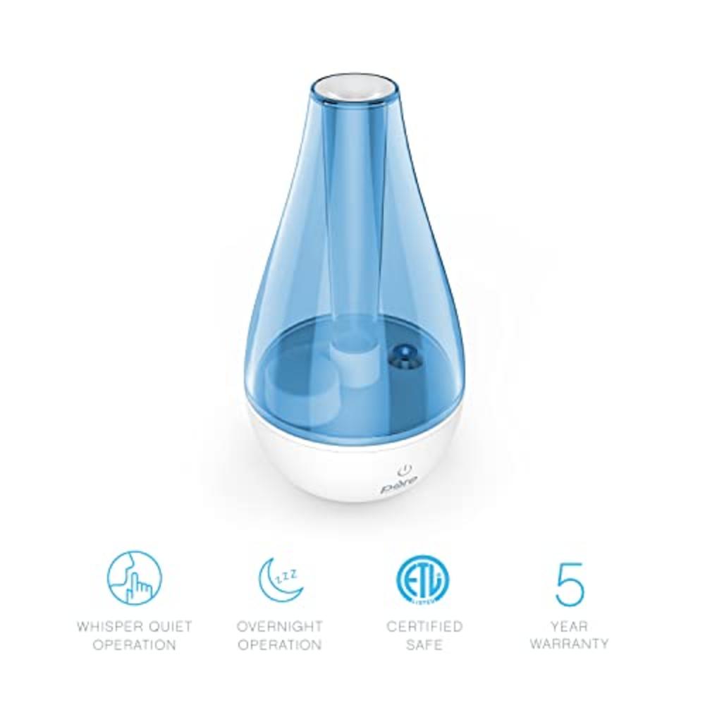 Pure Enrichment MistAire Studio Ultrasonic Cool Mist Humidifier - Compact Overnight Operation for Small Rooms, 2 Mist Settings,