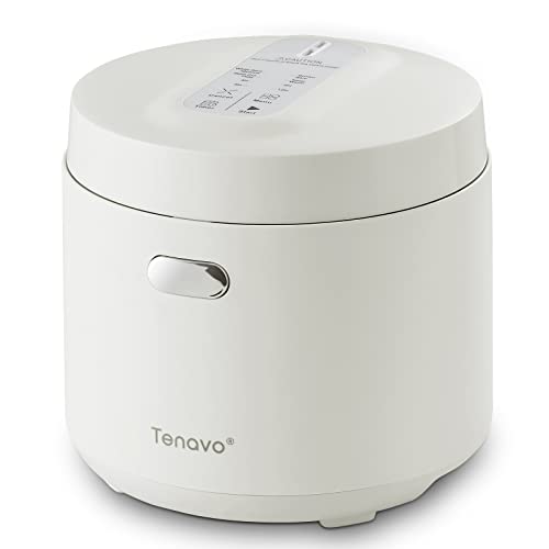 Tenavo Smart Mini Rice cooker 3 cups Uncooked,16L Rice cooker Small, Portable Rice cooker Small for 2-4 People, Travel Rice cook