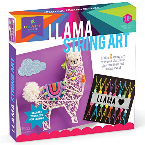 Craft-tastic DIY String Art – Craft Kit for Kids – Everything Included for  2 Fun Arts & Crafts Projects – Llama Series