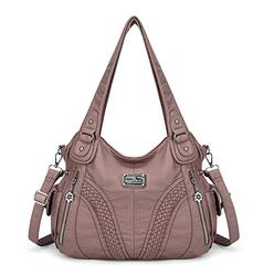 Angel Kiss Purses And Handbags Women Fashion Tote Bag Shoulder Bags Top Handle Satchel Purses Washed Synthetic Leather Handbag