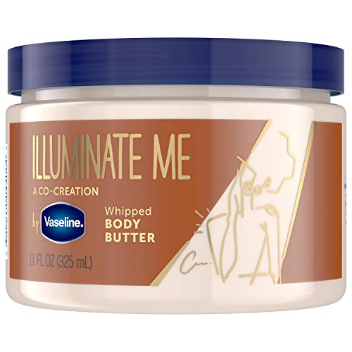 Vaseline Illuminate Me Body Butter created for Melanin Rich Skin Whipped Body Butter Provides 24 Hour Moisturization for Dry Ski