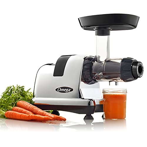 Omega Juicer J8006HDc Slow Masticating cold Press Vegetable and Fruit Juice Extractor and Nutrition System, Triple Stage, 200-Wa