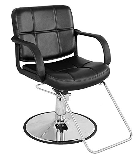 BarberPub Classic Hydraulic Barber Chair Salon Beauty Spa Styling Chair 8837 (Black)
