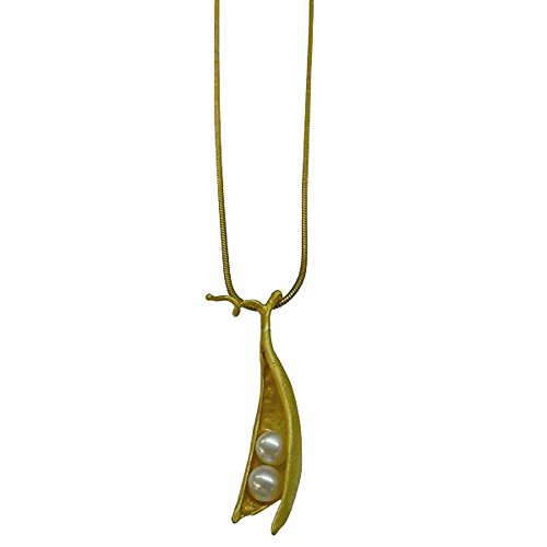 Michael Michaud "Pea Pod" 2 Pearl Pendant Necklace by Michael Michaud for Silver Seasons