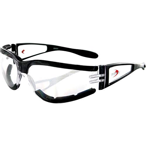 Bobster Shield II Black/Clear Sunglasses - One Size