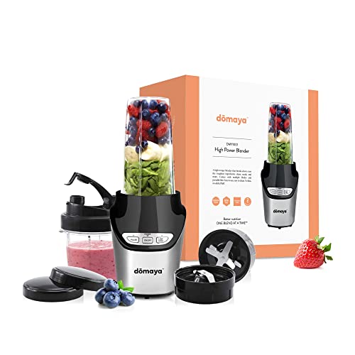 Domaya 1000W High Power Personal Nutri Blender, Multi-Functional Portable Bullet Blenders for Kitchen, Use as coffee grinder, Baby Food