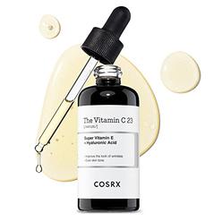 cOSRX Vitamin c 23% Serum with Vitamin E & Hyaluronic Acid, Brightening & Hydrating Facial Serum for Dark Spots, Fine Lines, Une