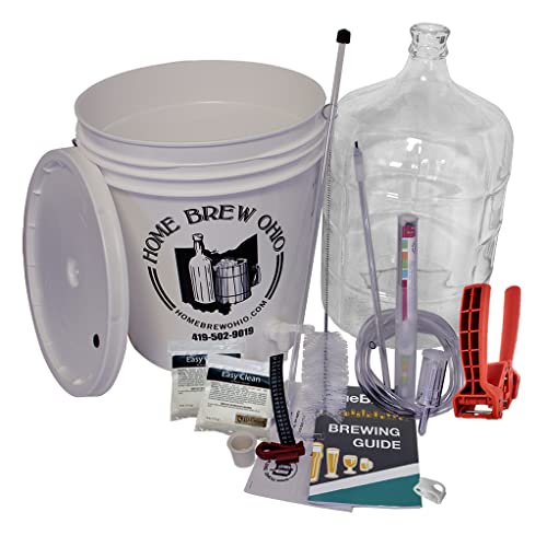 Home Brew Ohio Gold Complete Beer Equipment Kit (K7) with 5 gal Glass Carboy