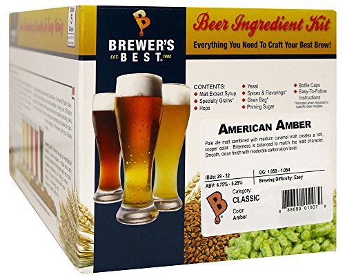 brewer\'s best Brewer's Best American Amber Homebrew Beer Ingredient Kit